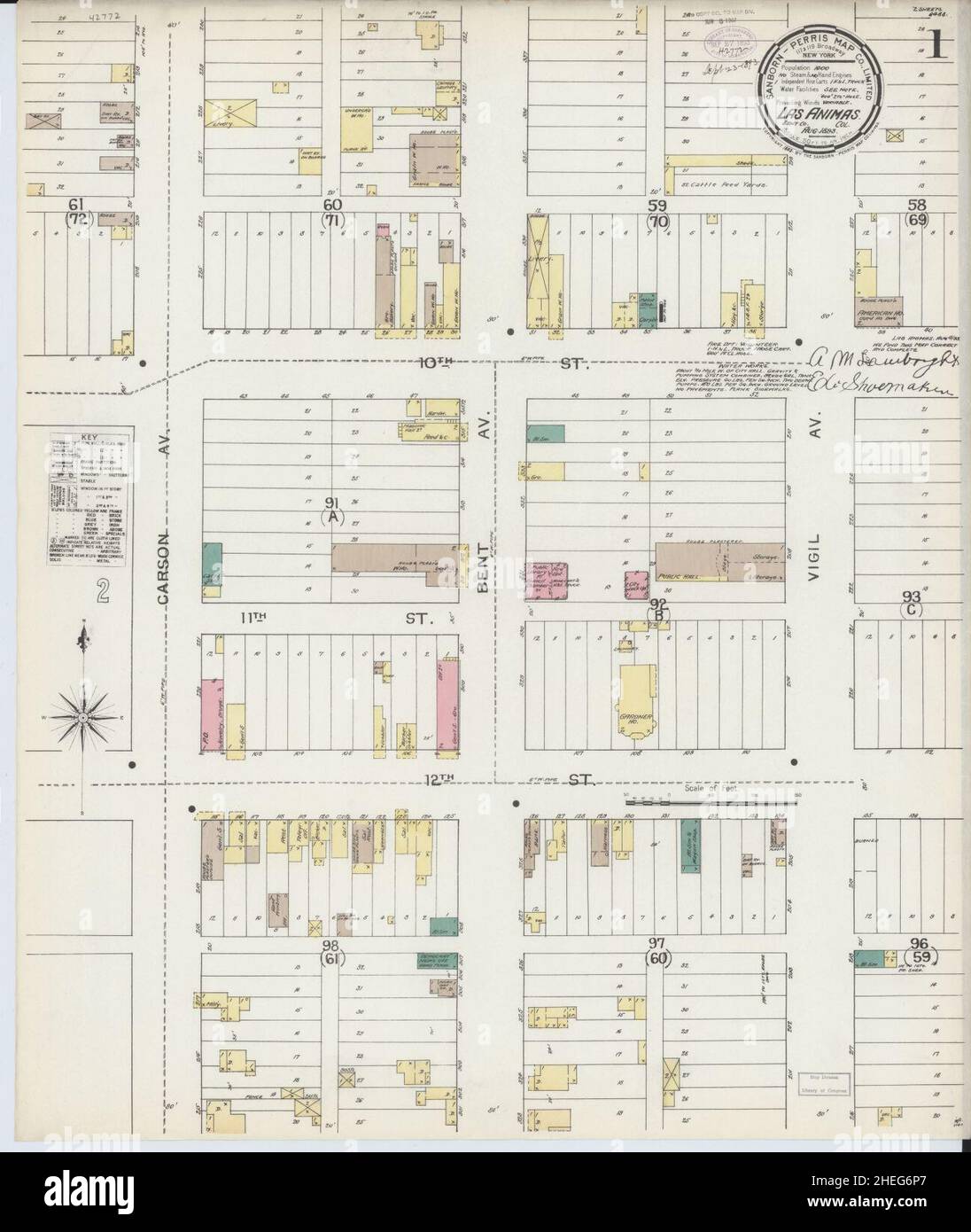 Map of las animas hires stock photography and images Alamy
