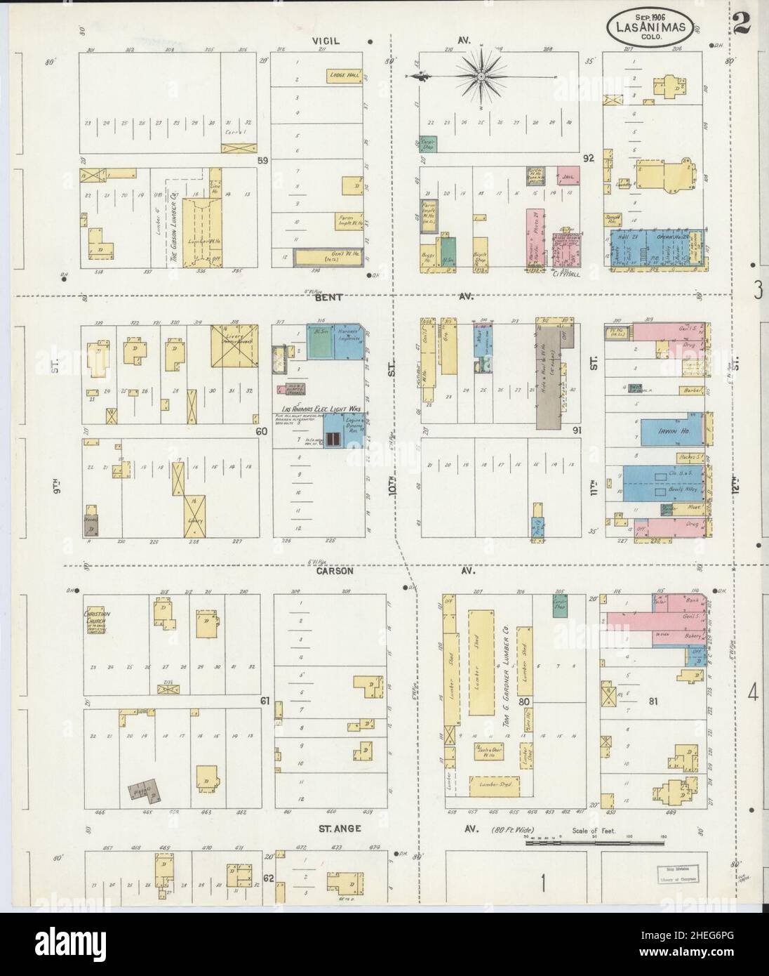 Map of las animas hires stock photography and images Alamy