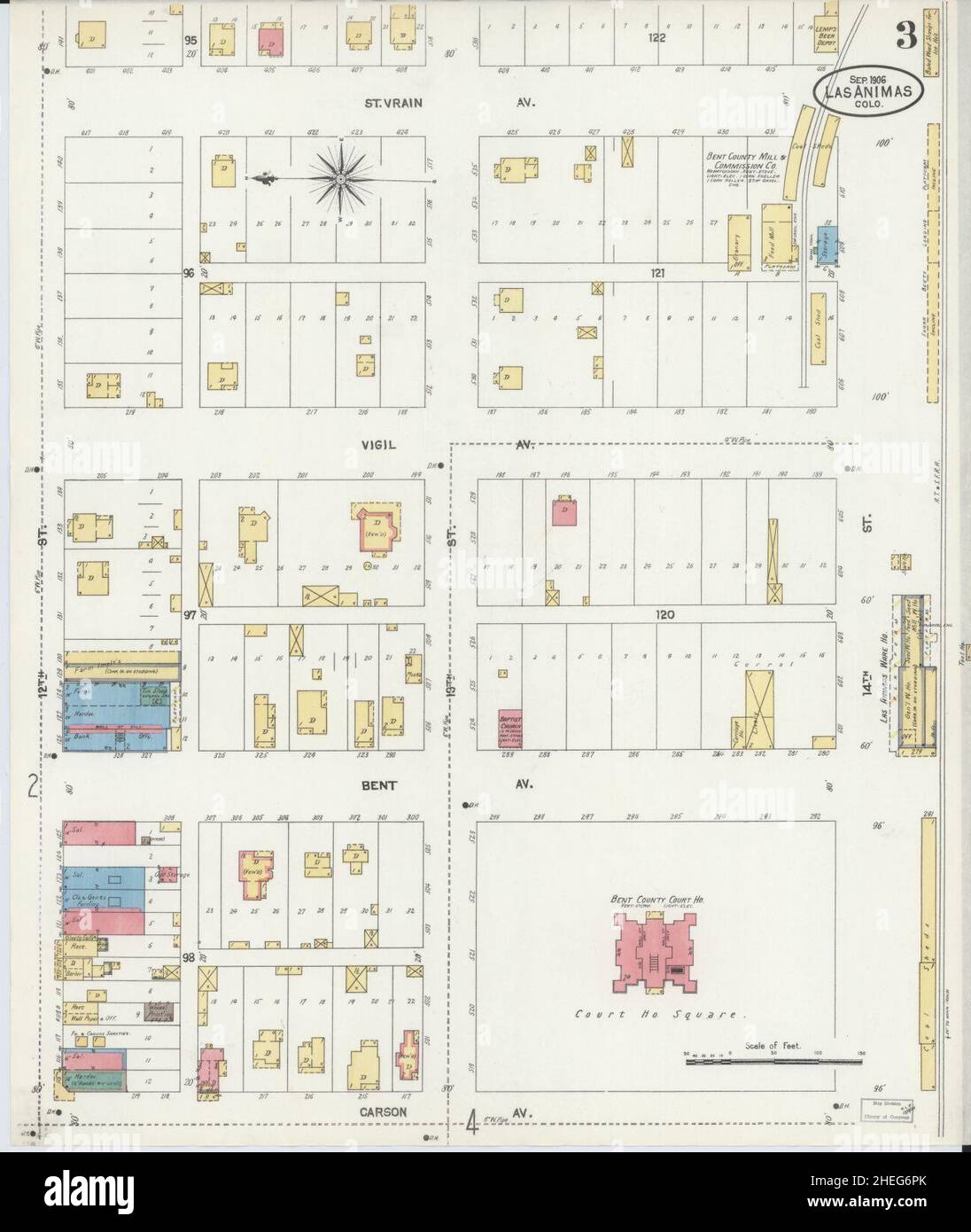 Map of las animas hires stock photography and images Alamy