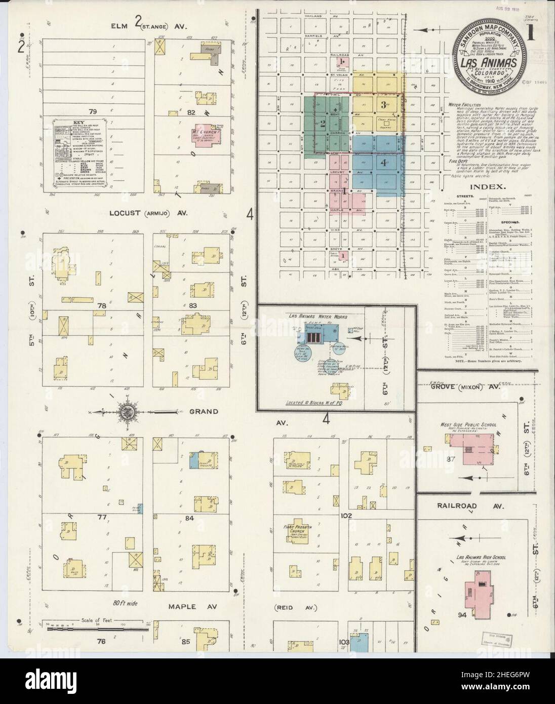Map of las animas hires stock photography and images Alamy