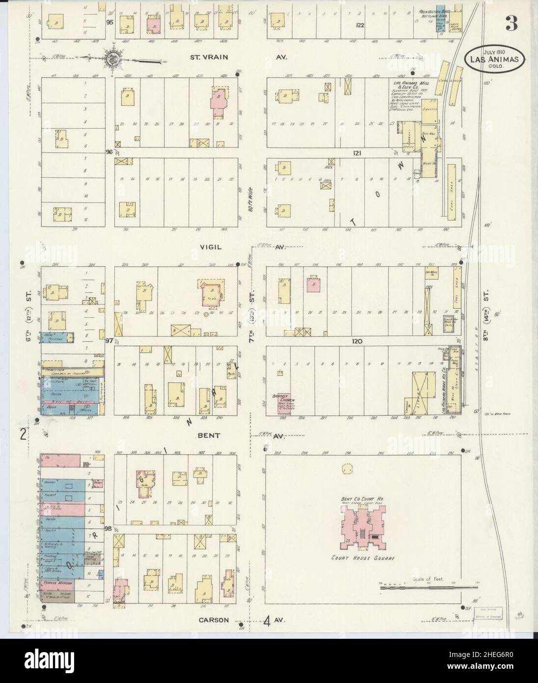 Map of las animas hires stock photography and images Alamy