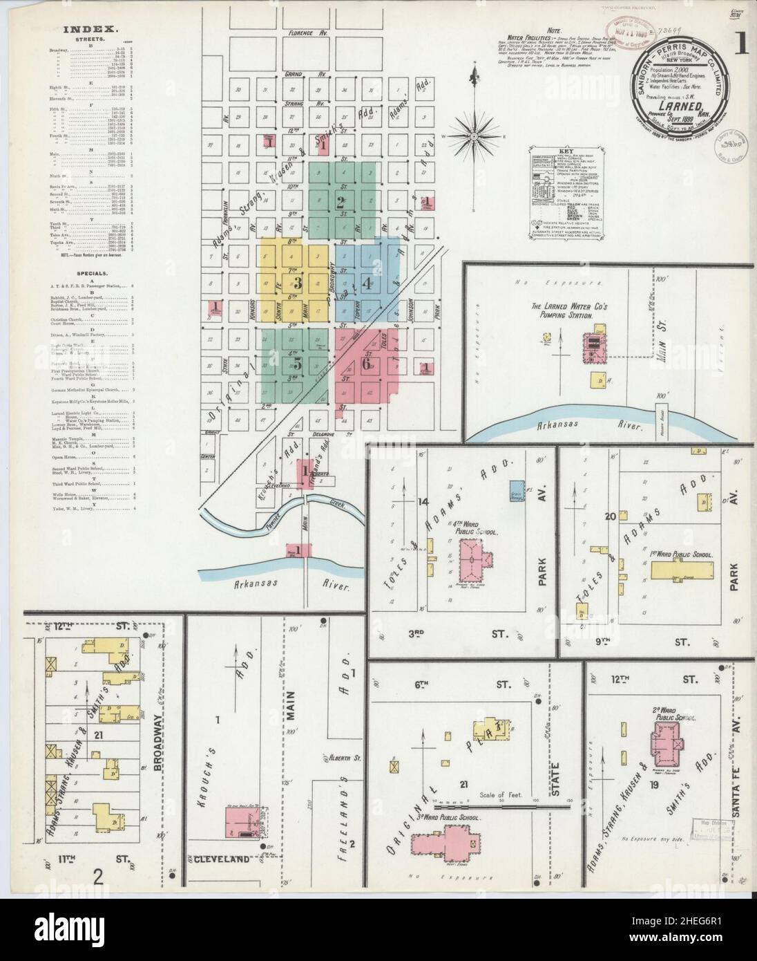 Larned kansas map hires stock photography and images Alamy