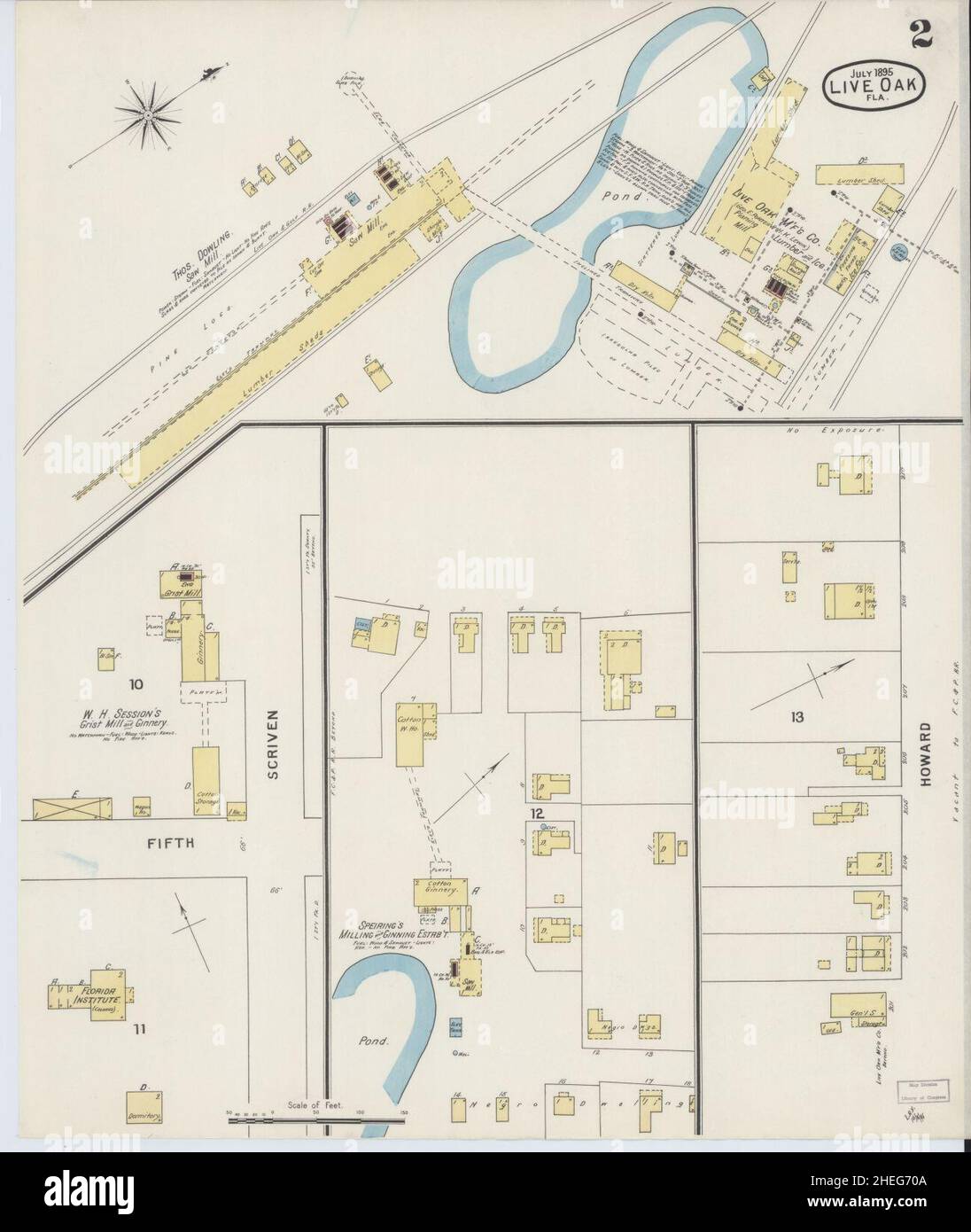 Map of live oak hires stock photography and images Alamy