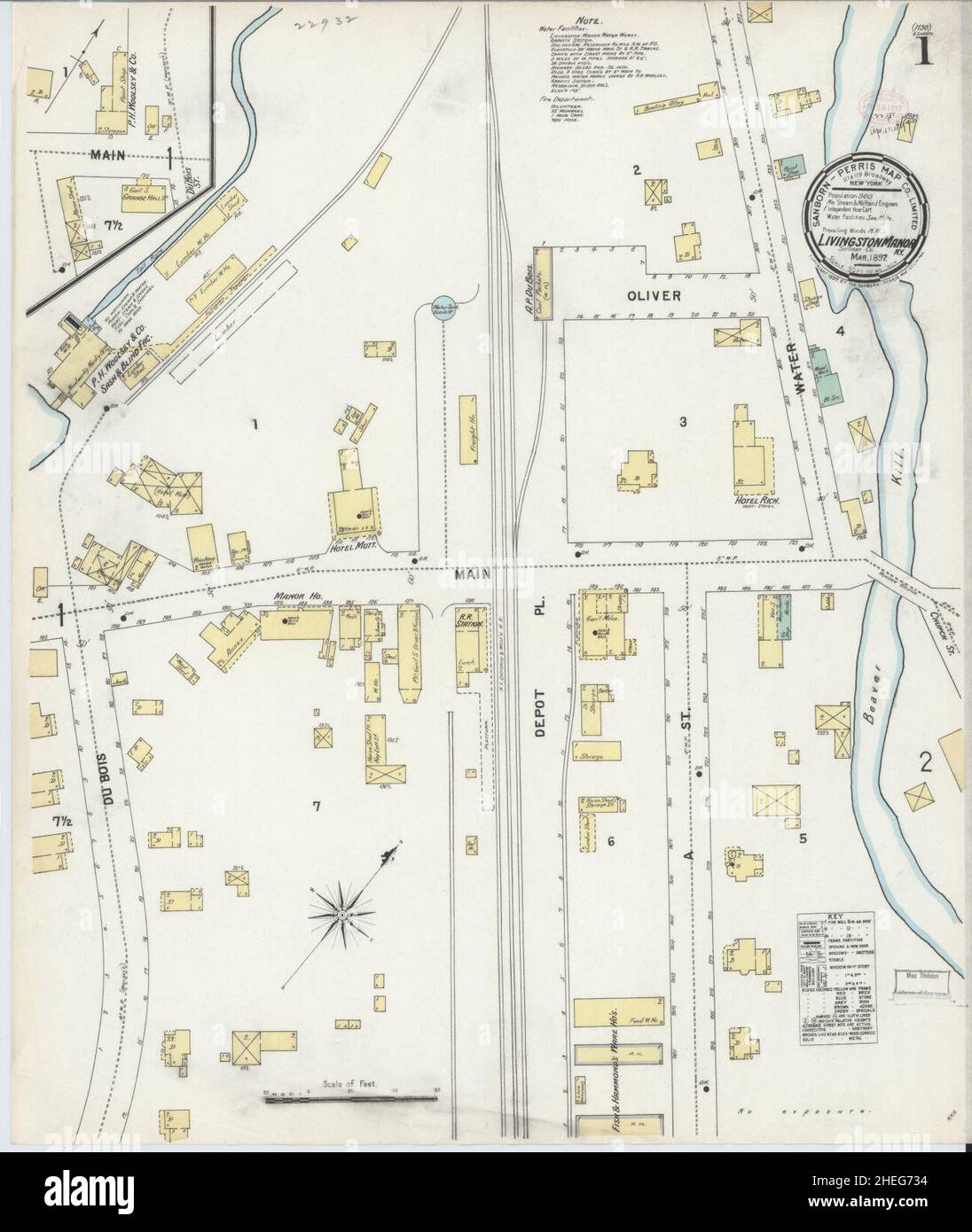 Map of livingston manor hires stock photography and images Alamy