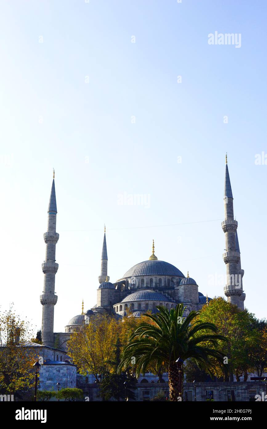 View of the Blue Mosque in Istanbul, Turkey Stock Photo - Alamy