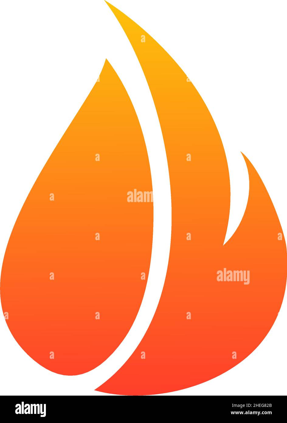 Fire icon symbol vector logo design Stock Vector
