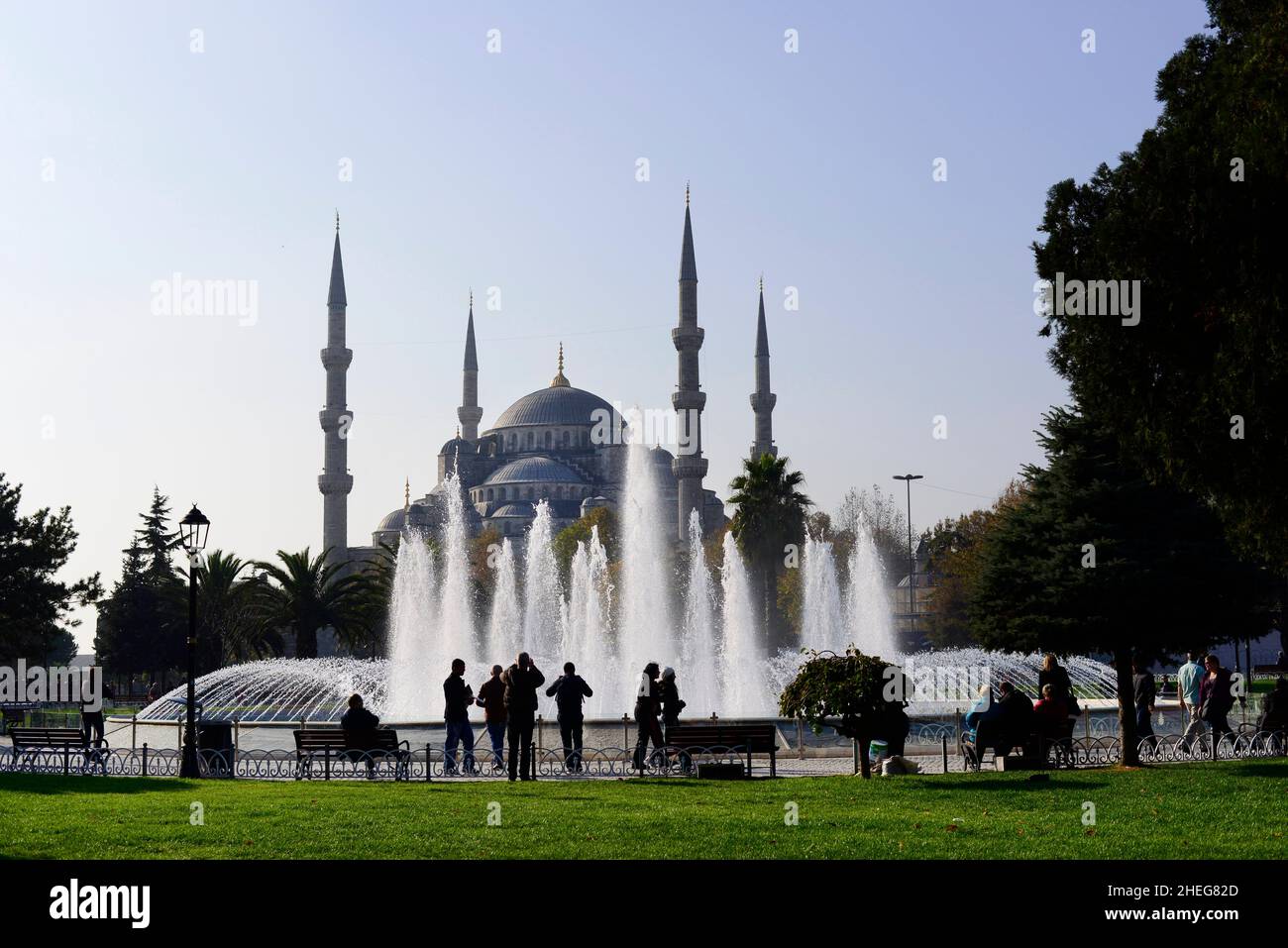 View of the Blue Mosque in Istanbul, Turkey Stock Photo - Alamy