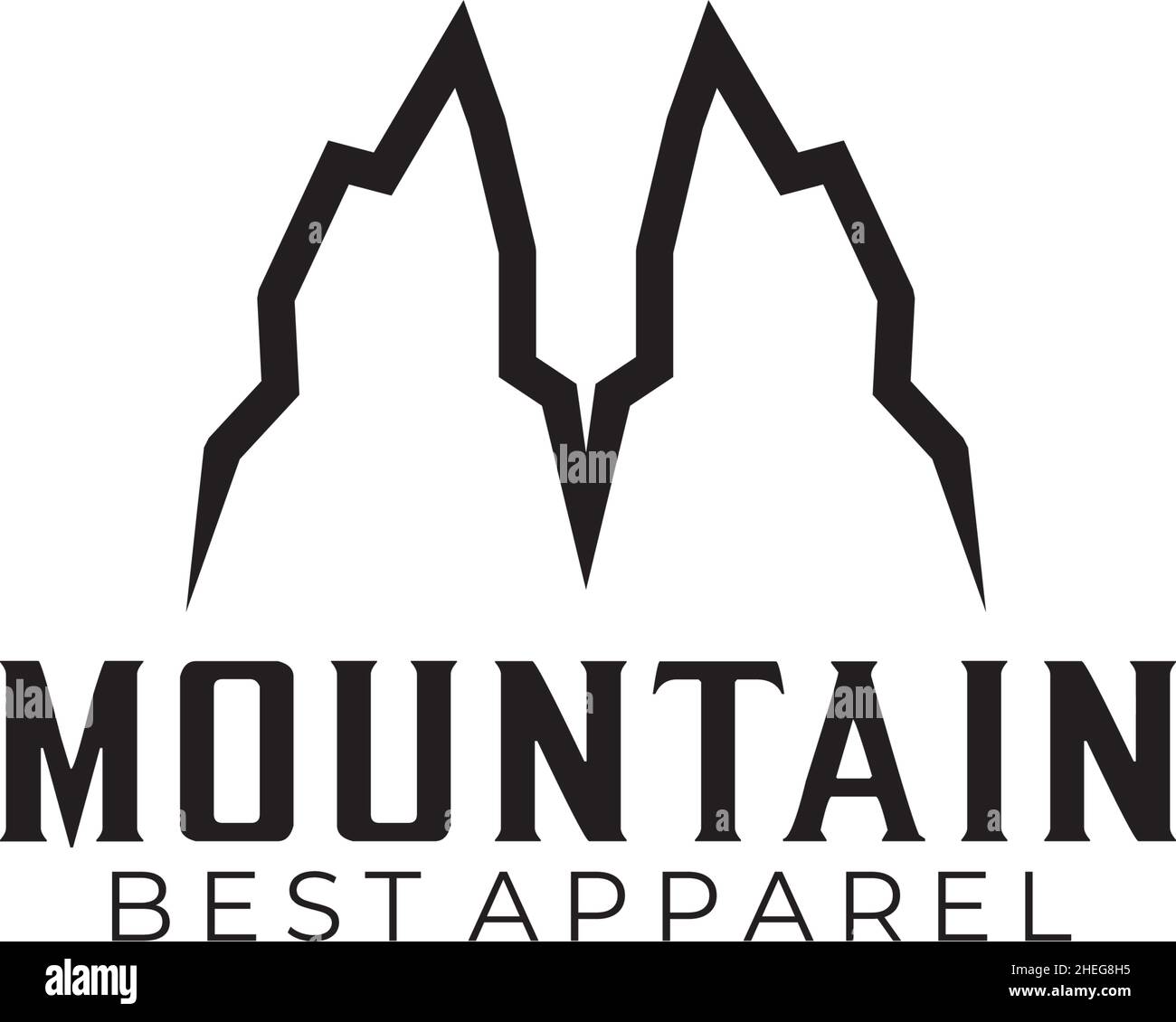 Mountain logo design incorporated with M letter vector Stock Vector ...