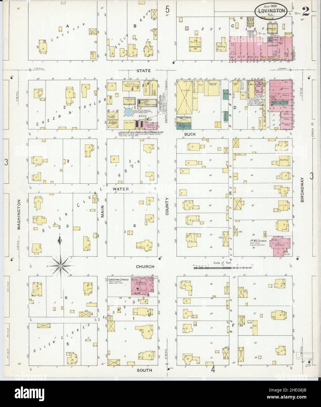 Map of lovington hi-res stock photography and images - Alamy