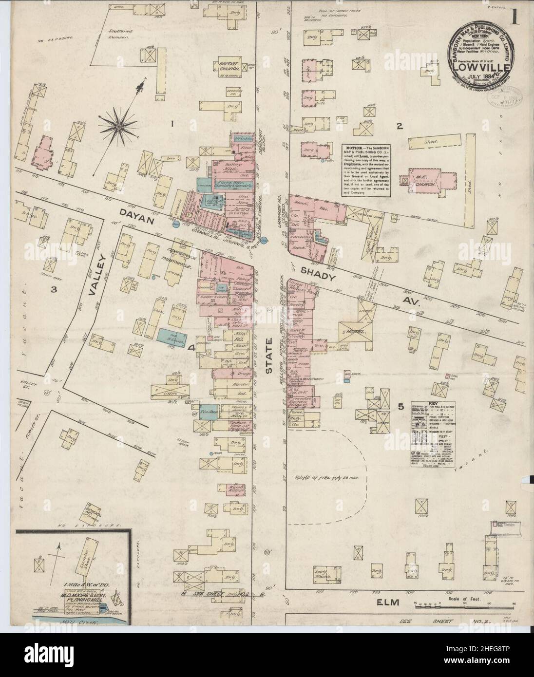 Lowville map hires stock photography and images Alamy