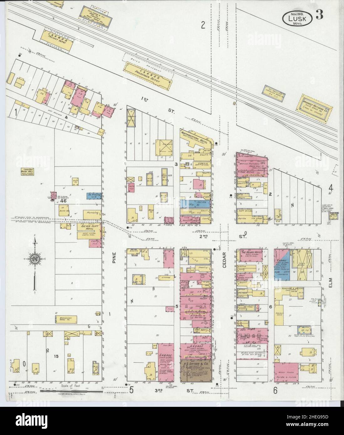 Lusk wyoming map hires stock photography and images Alamy