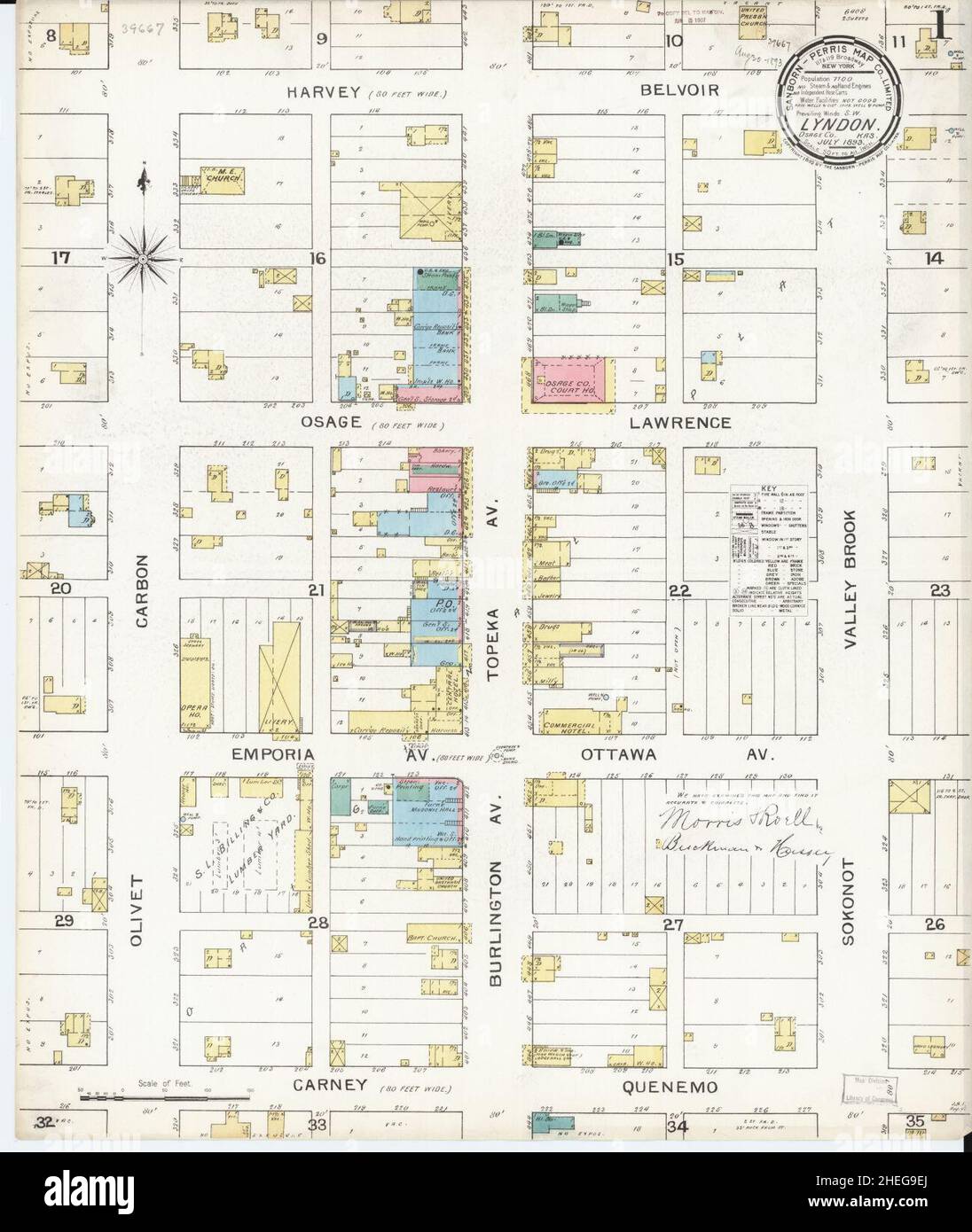 Map of lyndon kansas hires stock photography and images Alamy