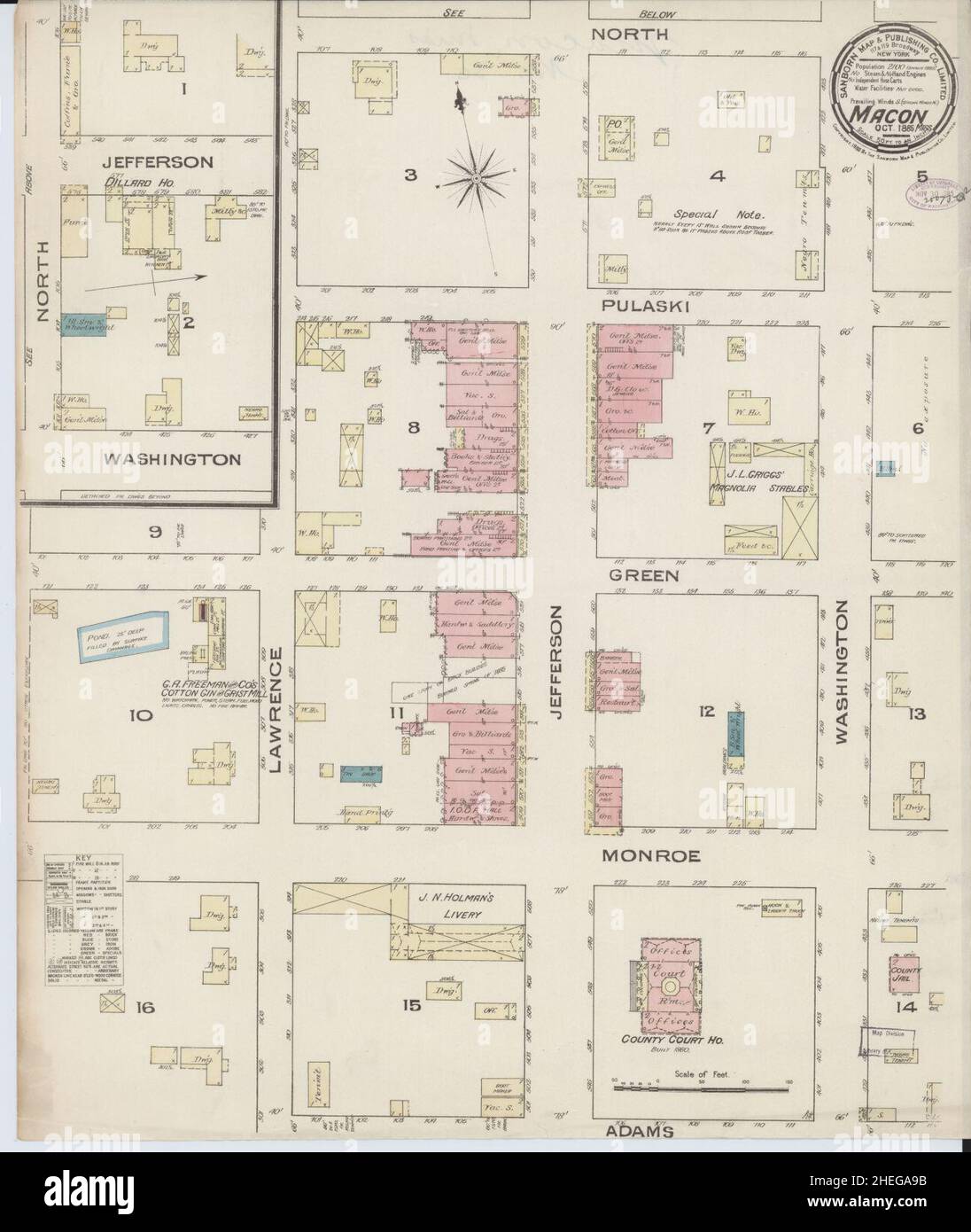 Macon mississippi map hires stock photography and images Alamy