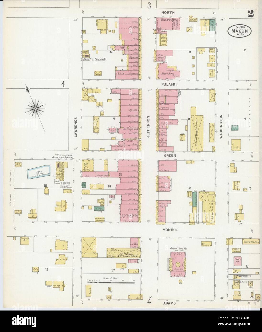 Macon mississippi map hires stock photography and images Alamy
