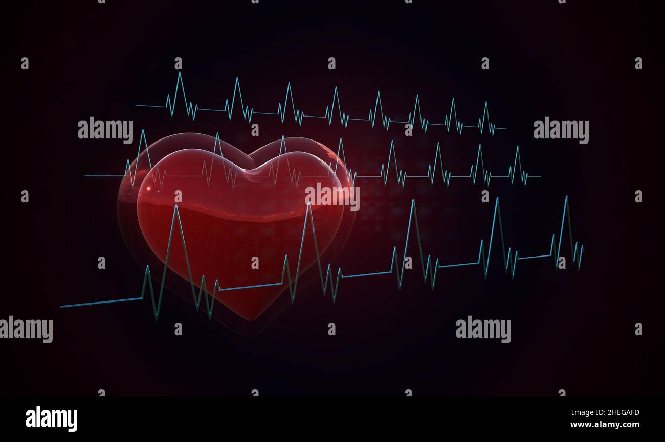 Electrocardiogram graph ekg heart rhythm hi-res stock photography and ...