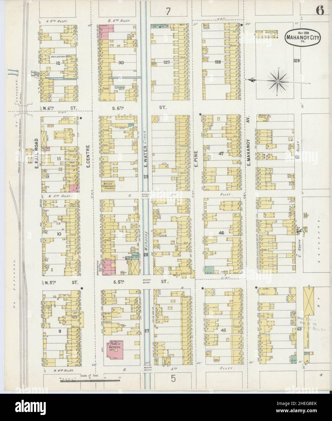 Sanborn Fire Insurance Map from Mahanoy City, Schuylkill County