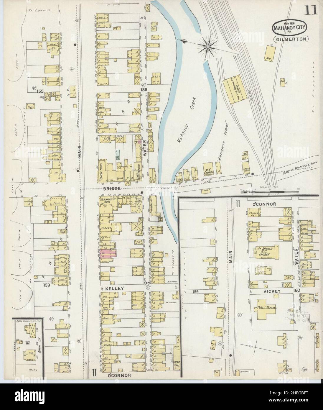 Sanborn Fire Insurance Map from Mahanoy City, Schuylkill County