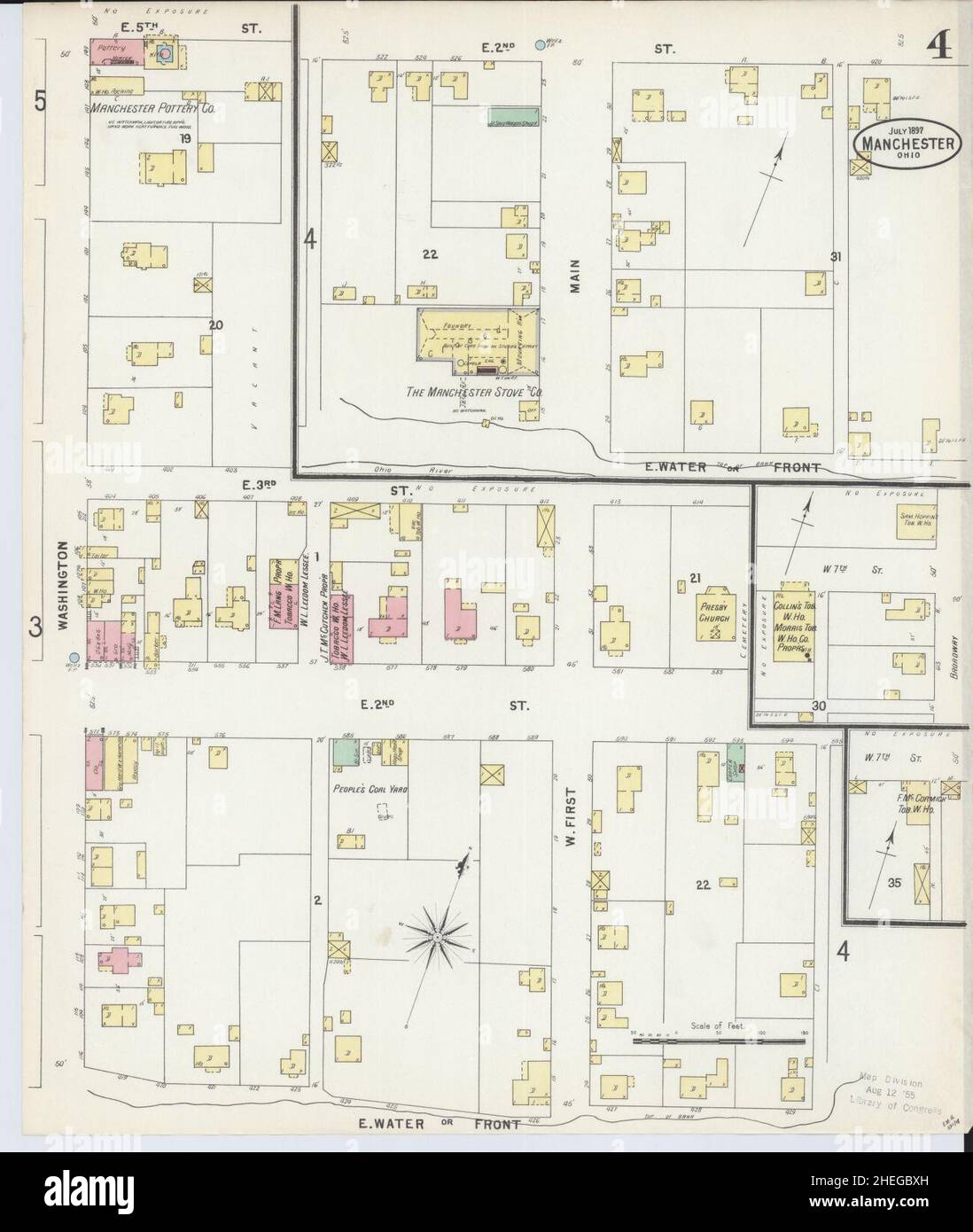 Map of manchester ohio hires stock photography and images Alamy