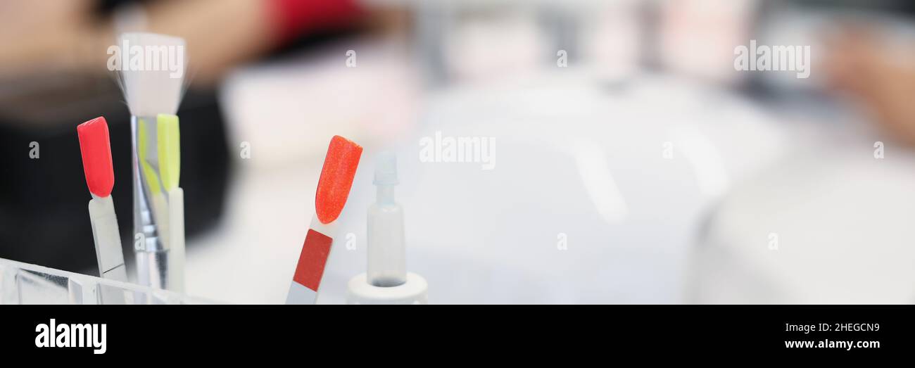 White covers on tubes Stock Photo