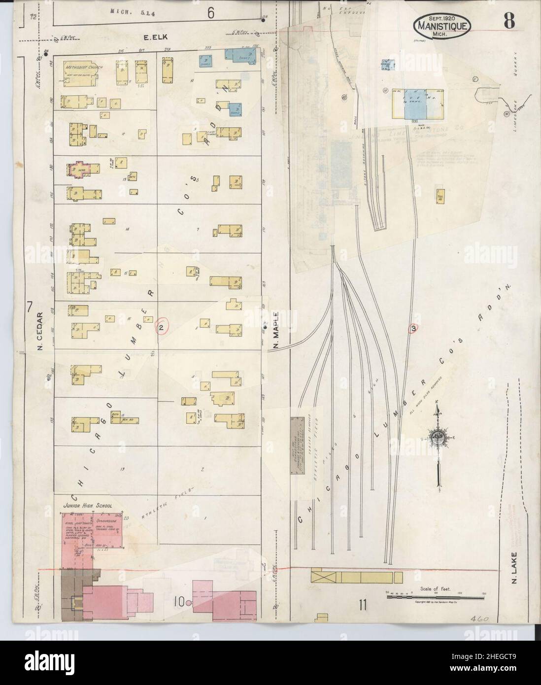 Sanborn Fire Insurance Map from Manistique, Schoolcraft County