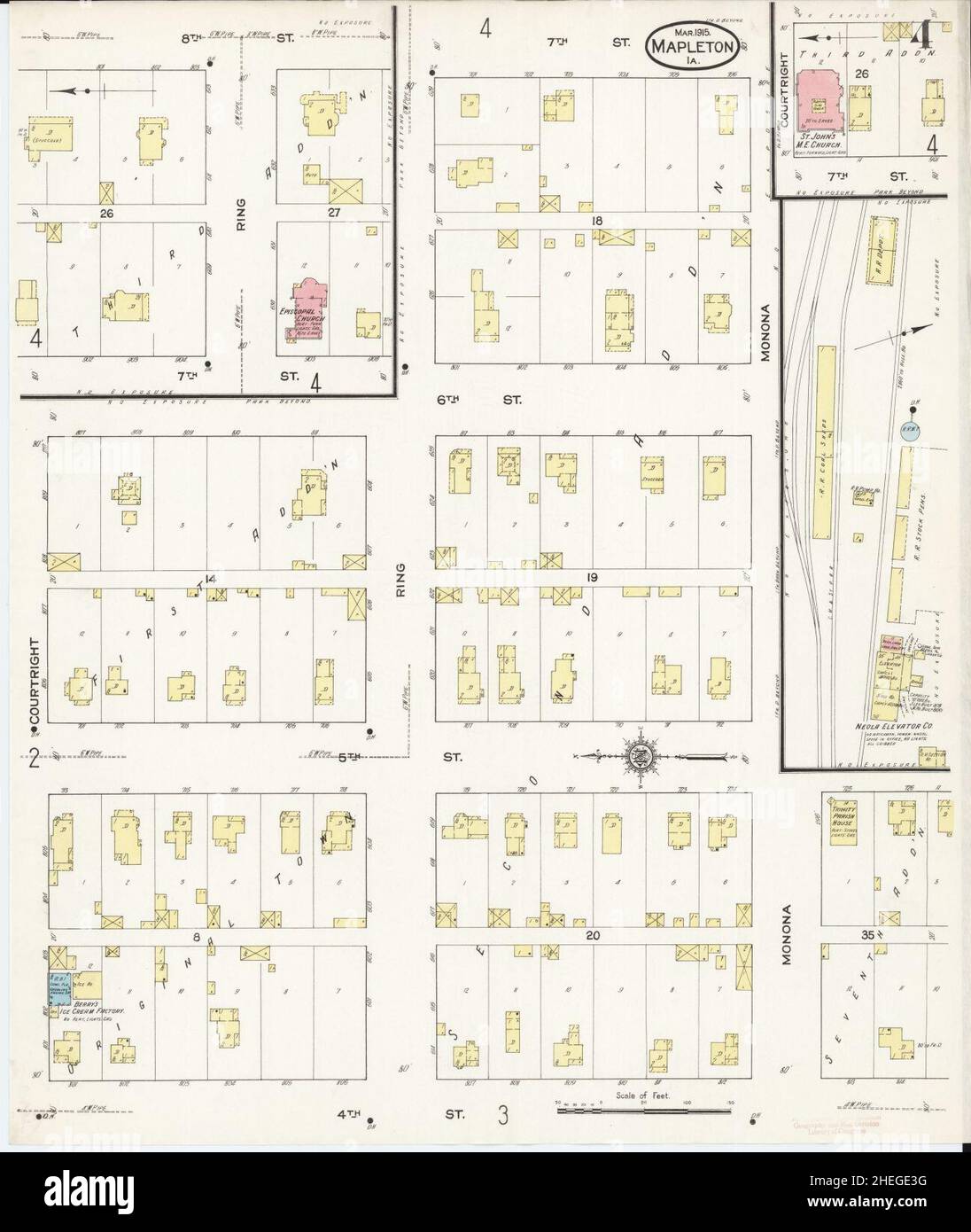 Map of monona hires stock photography and images Alamy