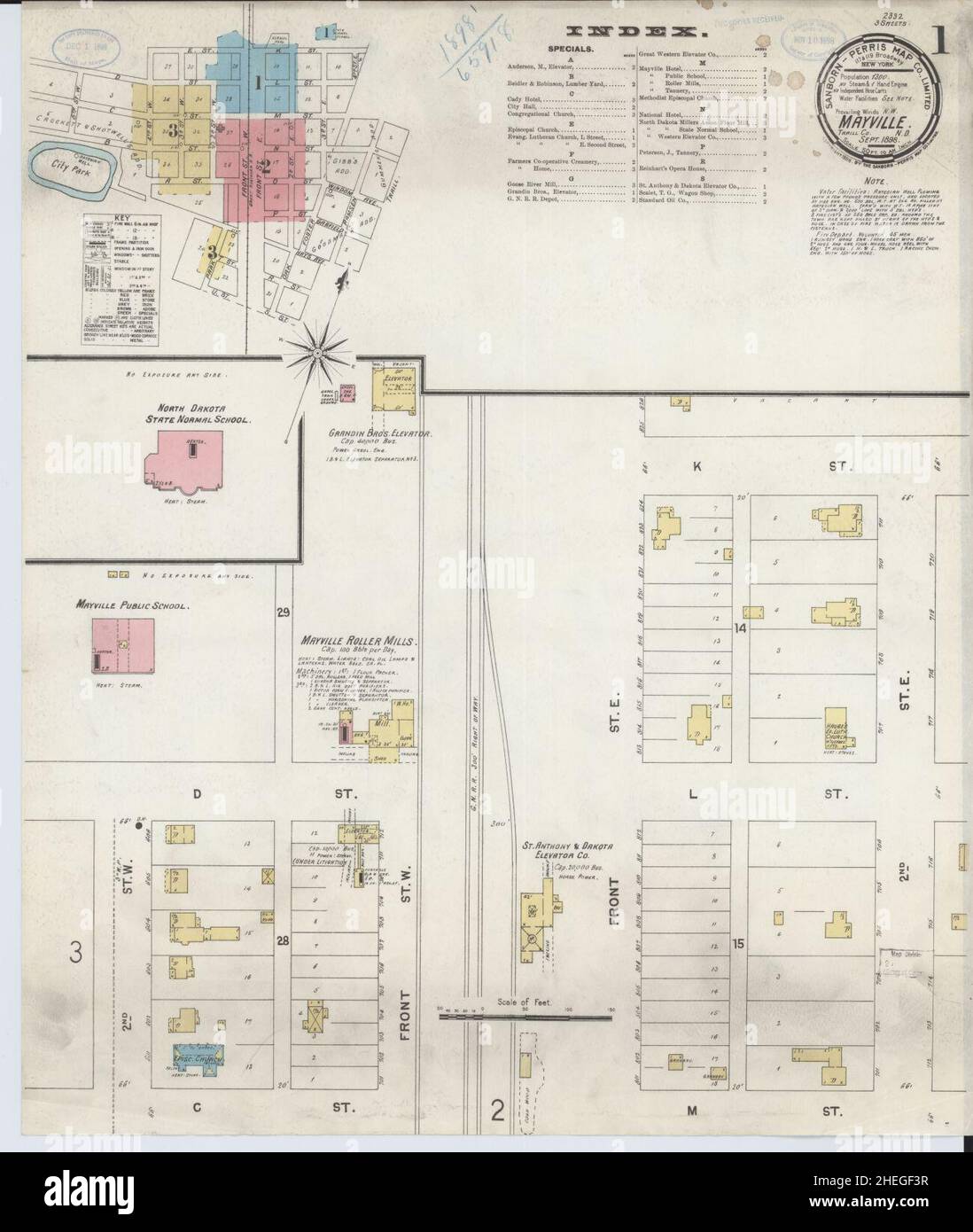 Map of mayville north dakota hires stock photography and images Alamy