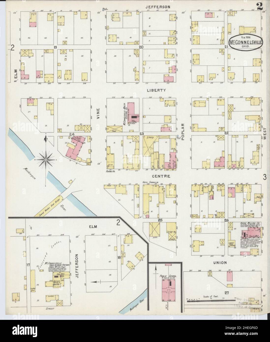 Mcconnelsville ohio map hires stock photography and images Alamy