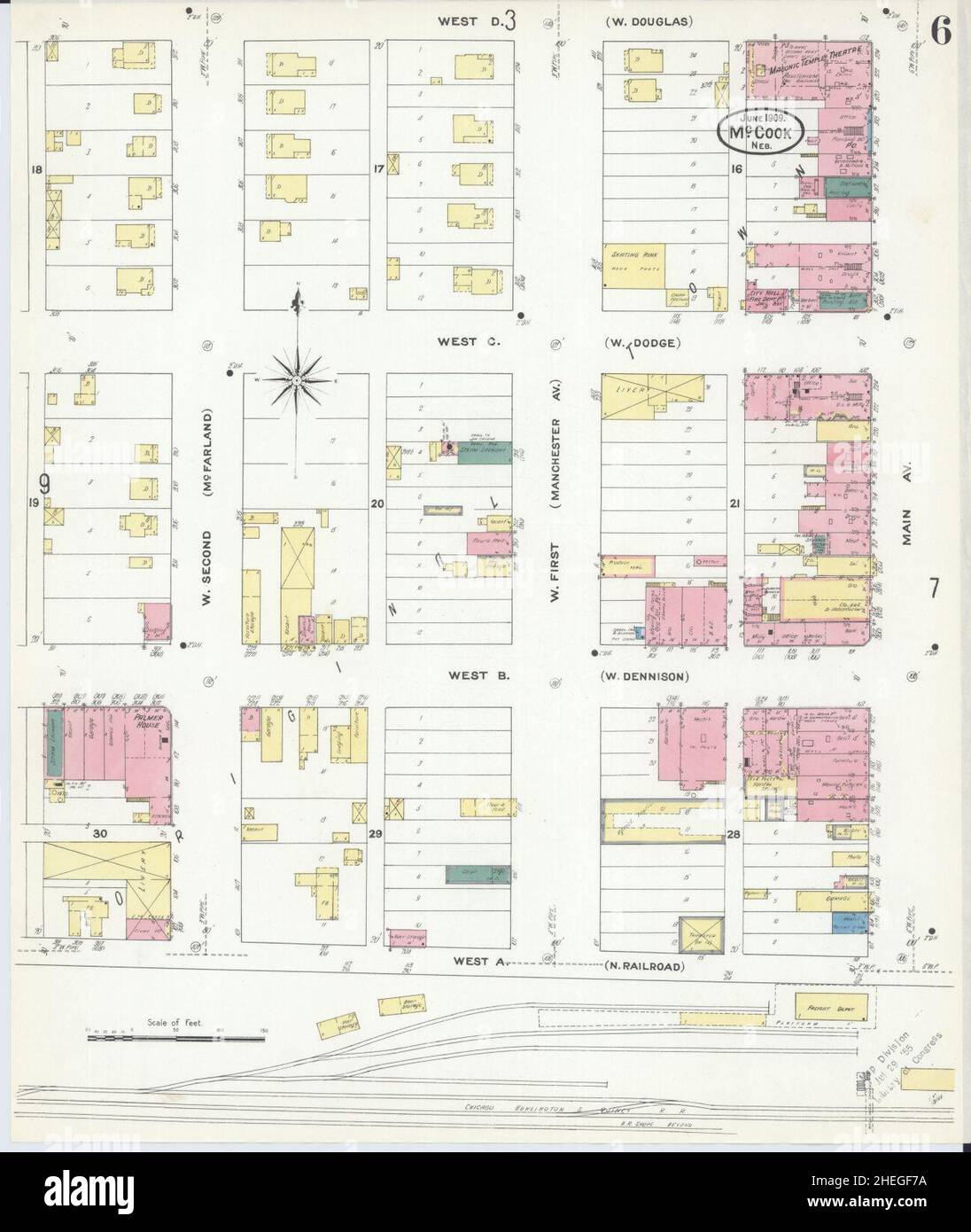 Map of mccook nebraska hires stock photography and images Alamy