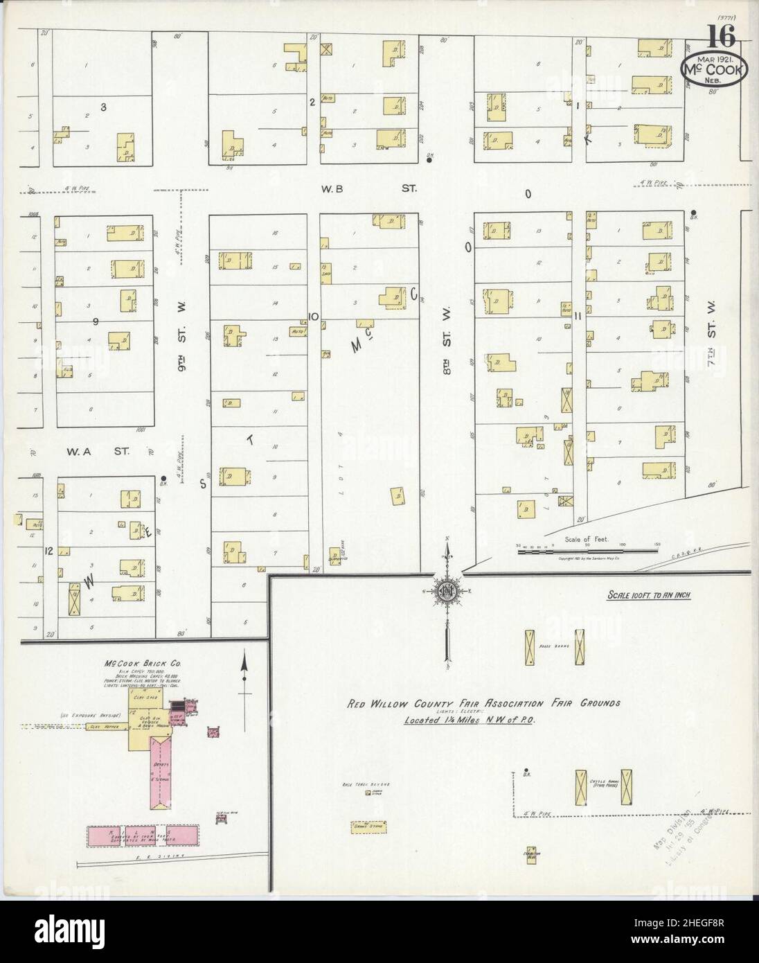 Map of mccook nebraska hires stock photography and images Alamy