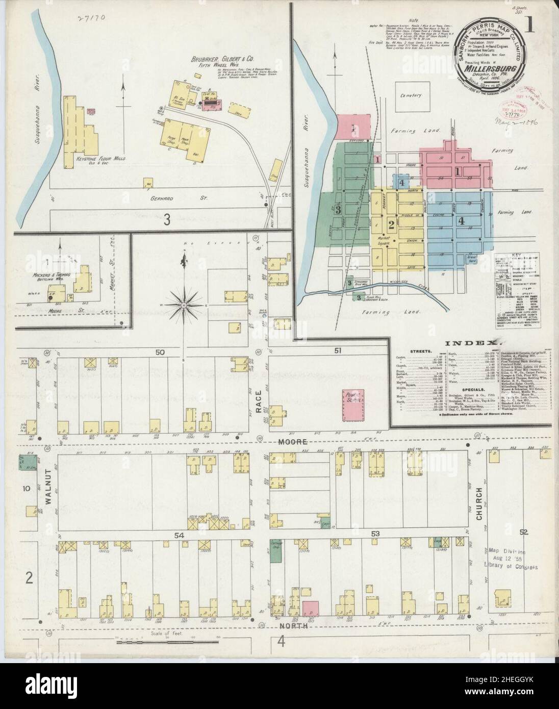 Millersburg pennsylvania map hires stock photography and images Alamy