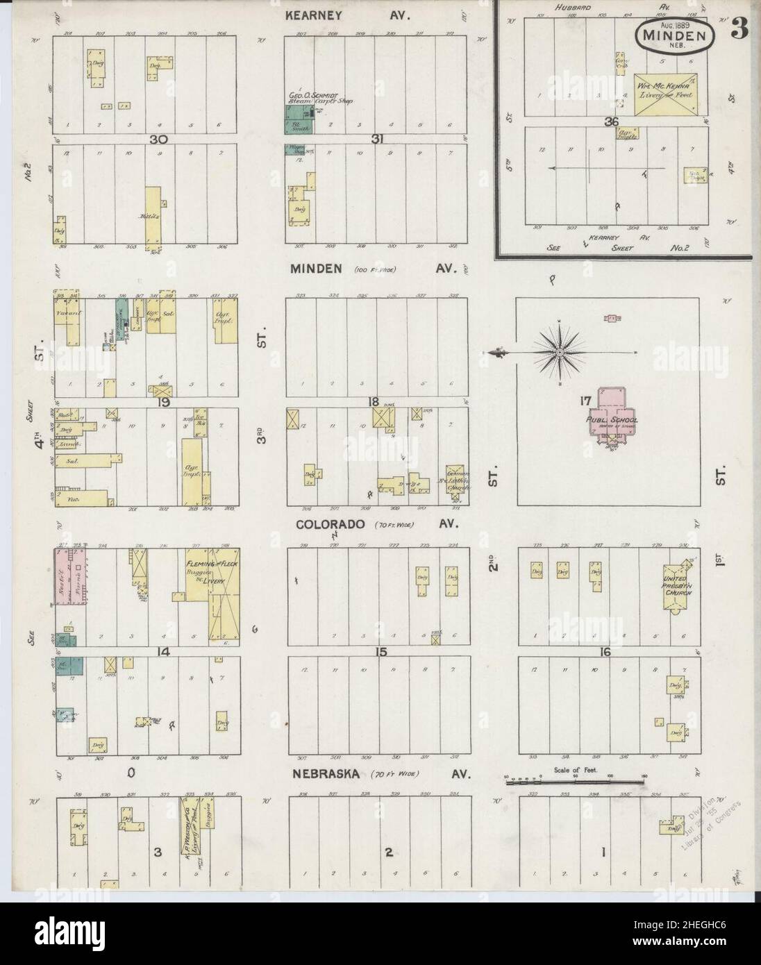 Map of minden nebraska hires stock photography and images Alamy
