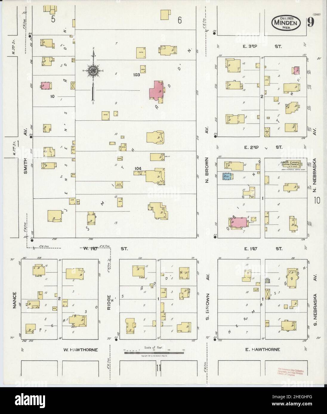 Map of minden nebraska hires stock photography and images Alamy