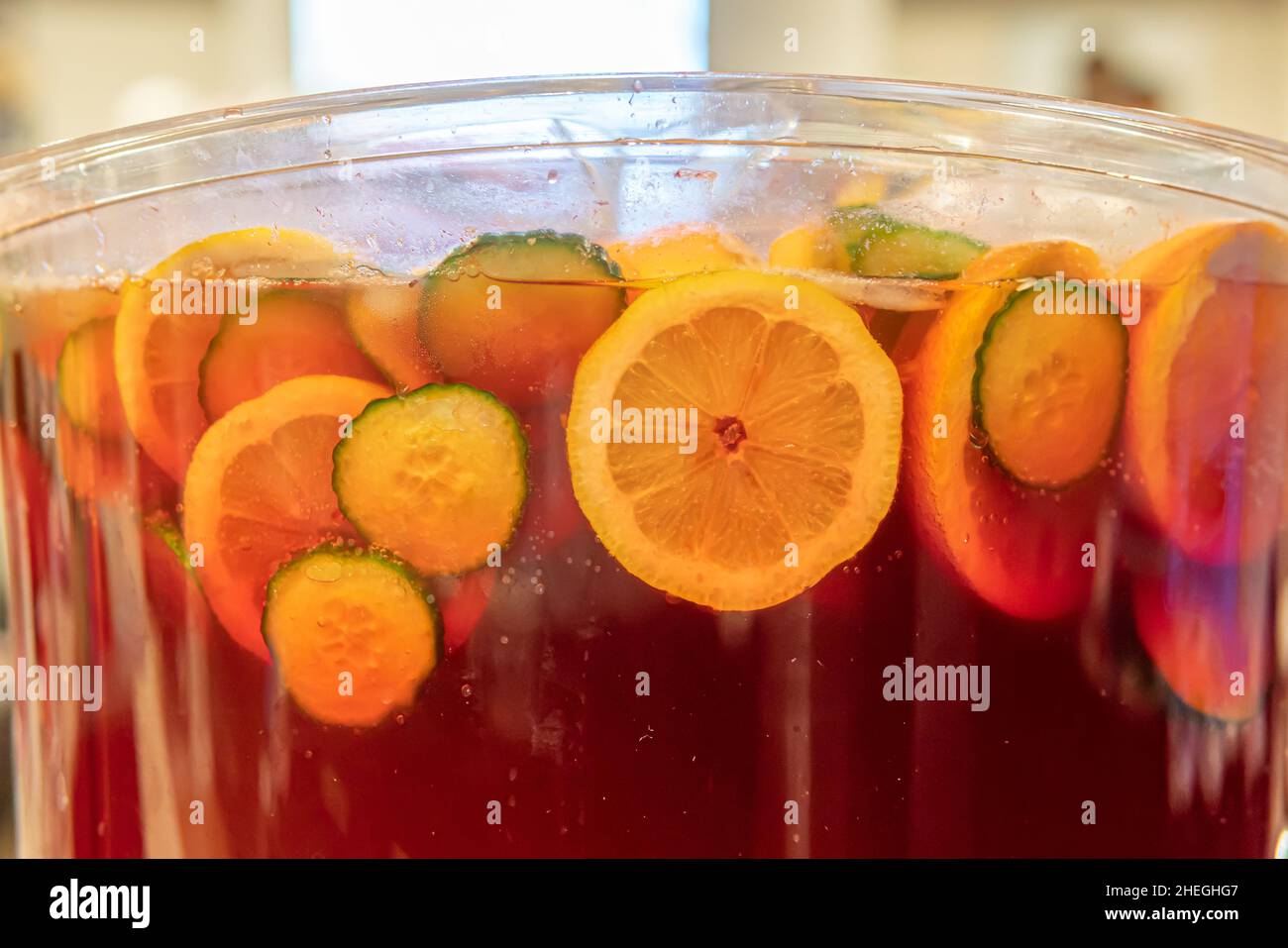 non Alcoholic fruit punch in dispenser ready to drink Stock Photo Alamy