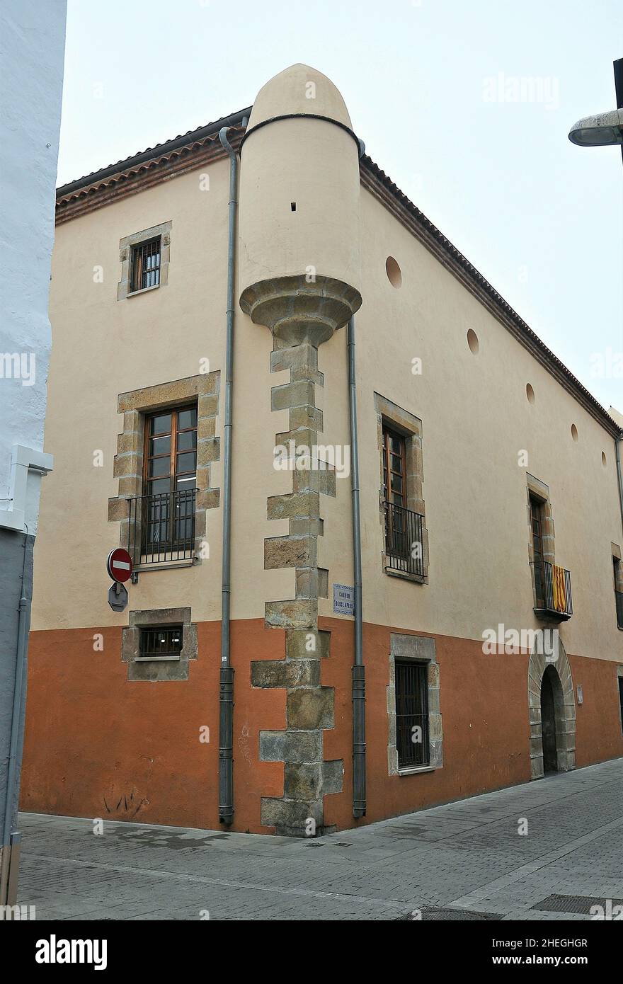 Library in Malgrat de Mar of the Maresme region province of Barcelona, Catalonia, Spain Stock Photo