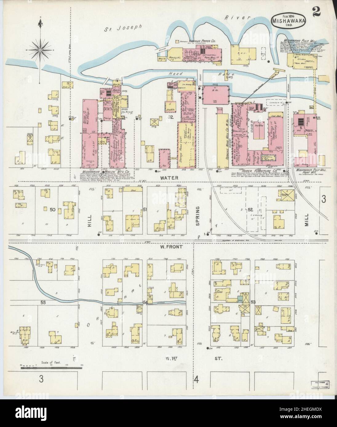 Mishawaka indiana map hires stock photography and images Alamy