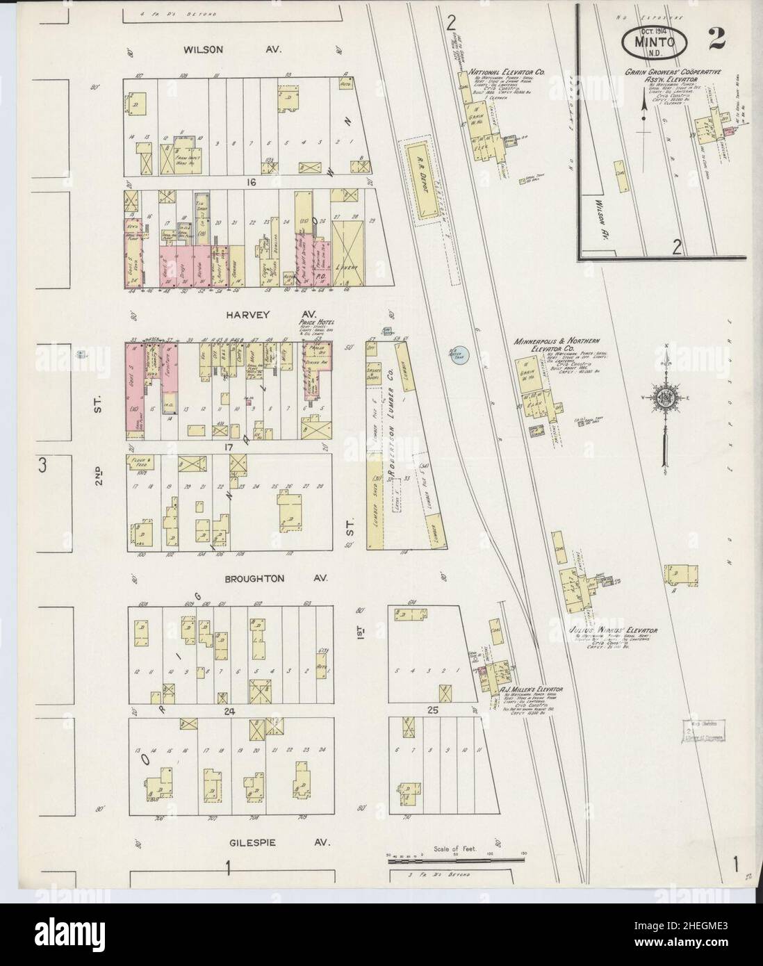 Minto north dakota map hires stock photography and images Alamy