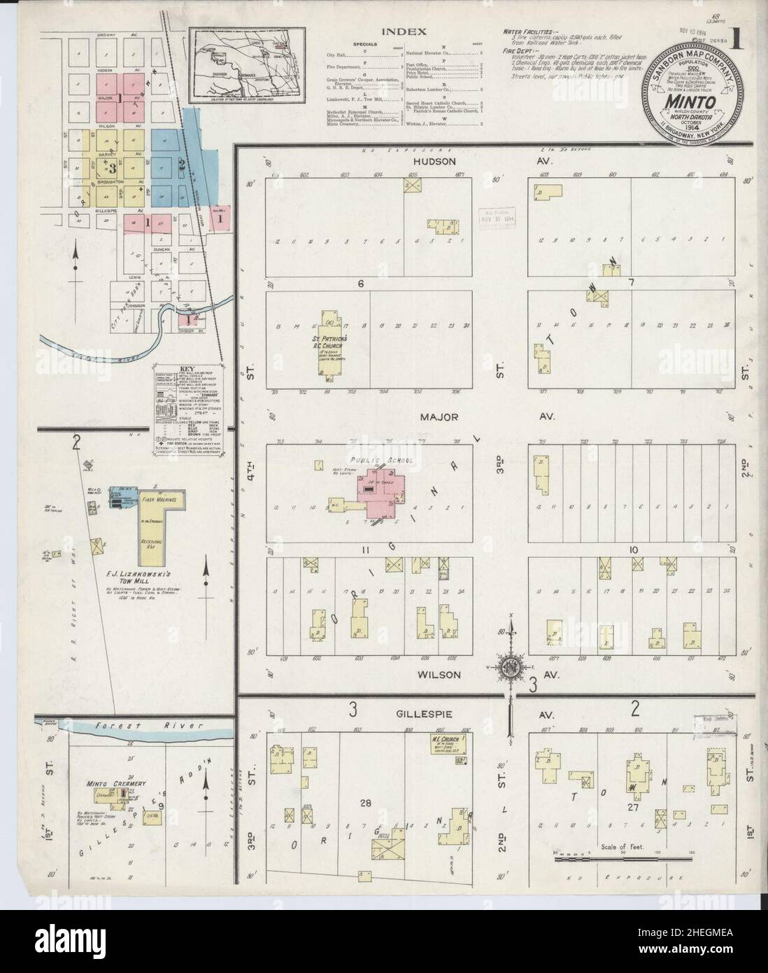 Map of minto north dakota hires stock photography and images Alamy