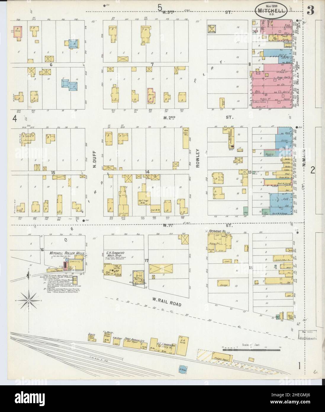 Map of mitchell south dakota hires stock photography and images Alamy