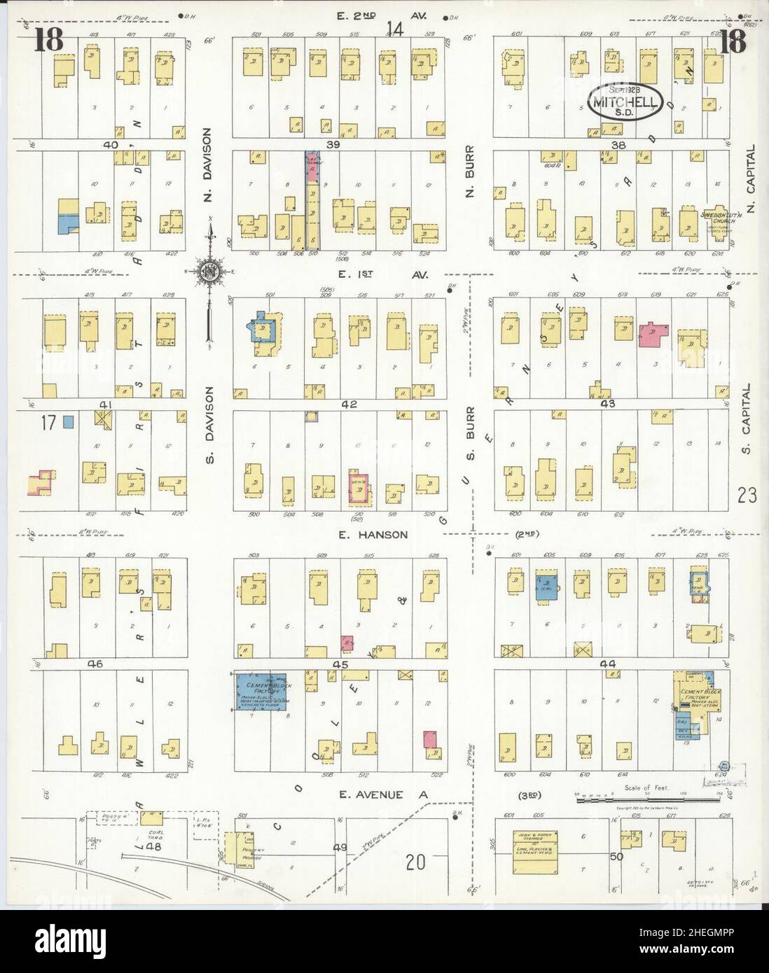 Map of mitchell south dakota hires stock photography and images Alamy