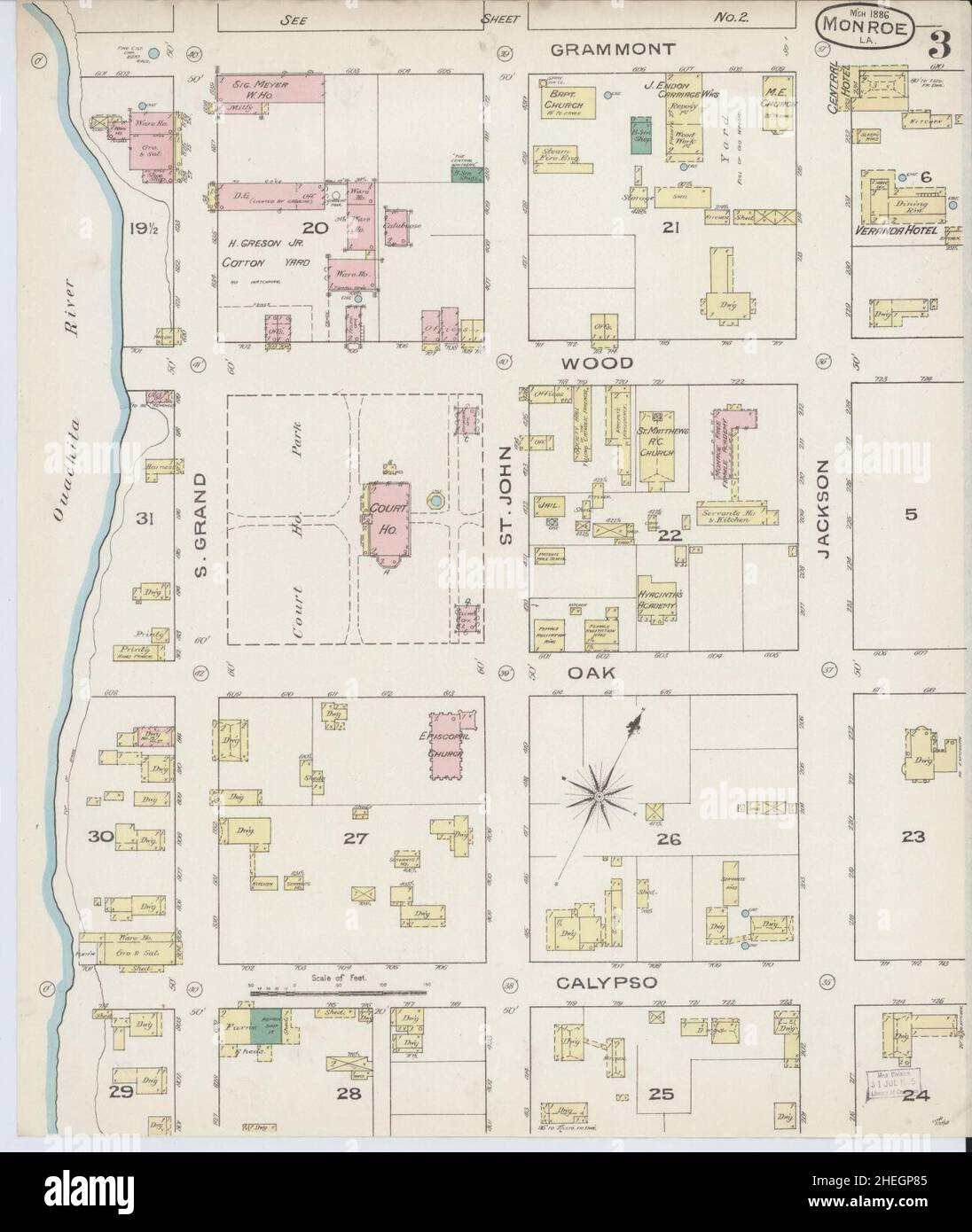 Ouachita Parish Precinct Map Page 25 - Map Louisiana High Resolution Stock Photography And Images - Alamy