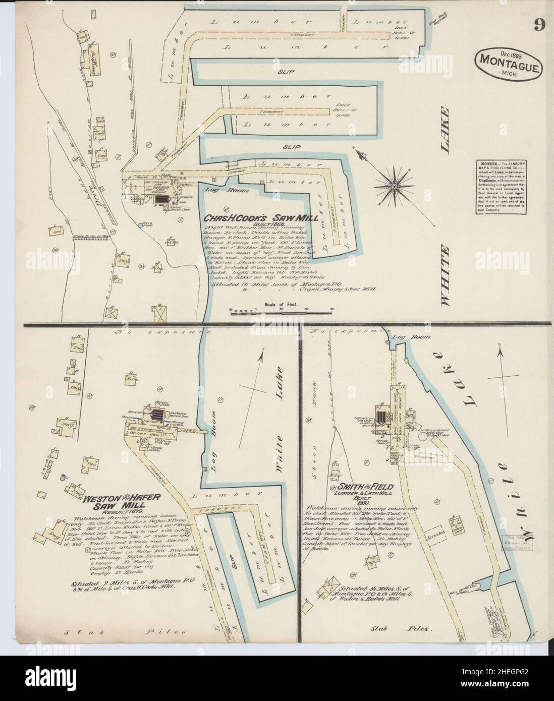 Map of montague michigan hires stock photography and images Alamy