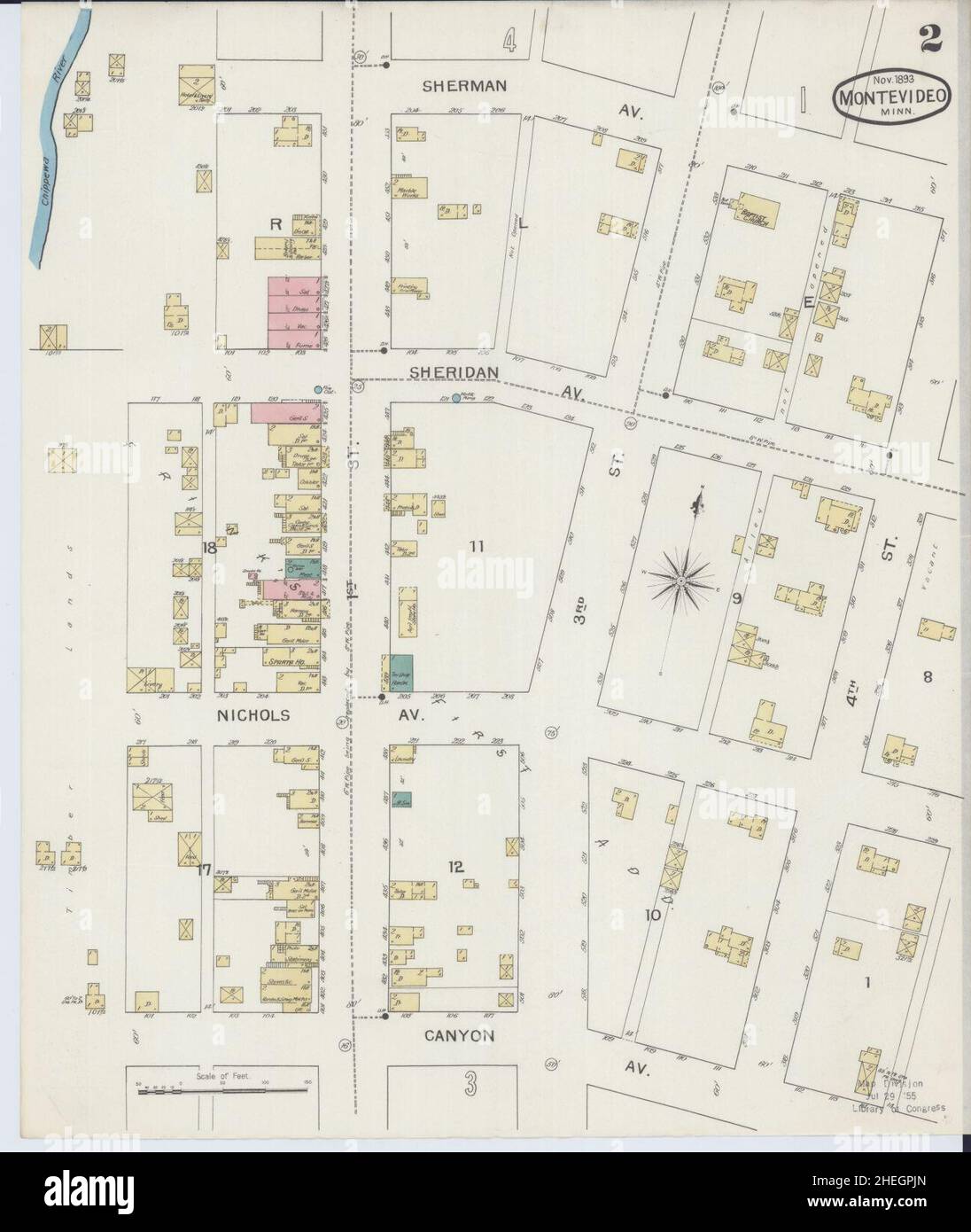 Montevideo minnesota map hires stock photography and images Alamy