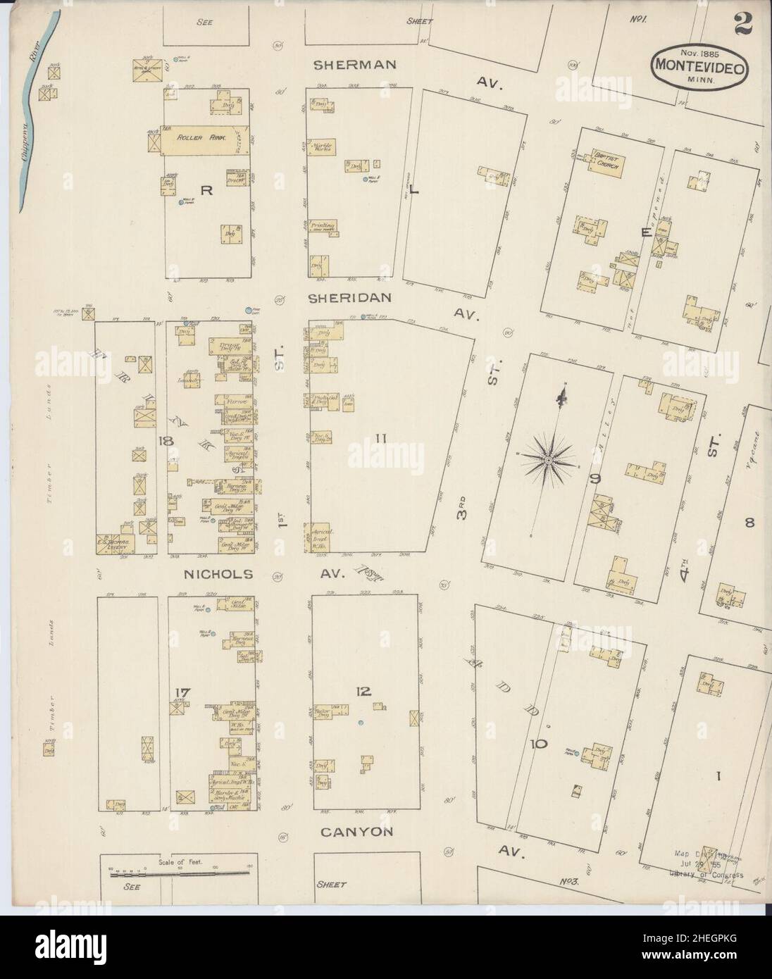 Montevideo minnesota map hires stock photography and images Alamy