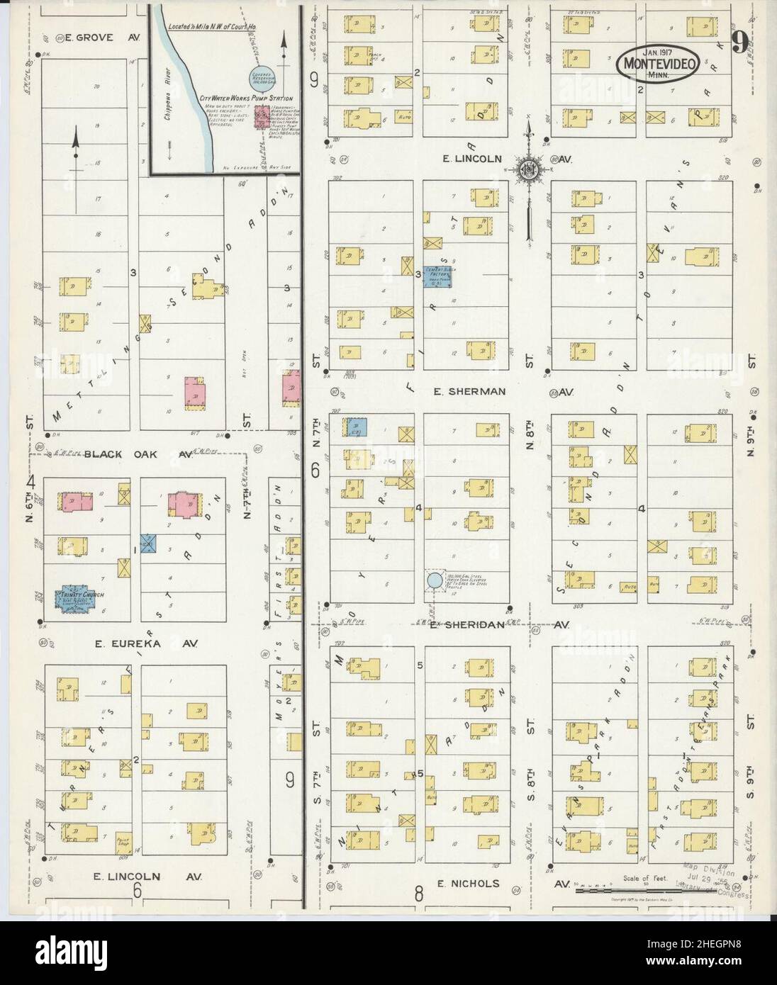 Montevideo minnesota map hires stock photography and images Alamy