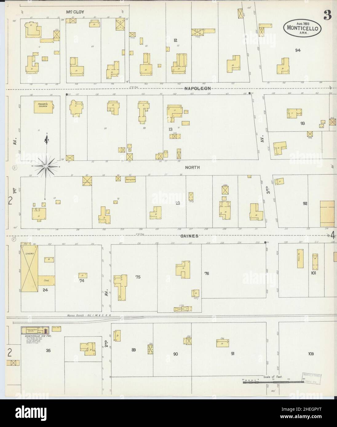 Monticello arkansas map hires stock photography and images Alamy
