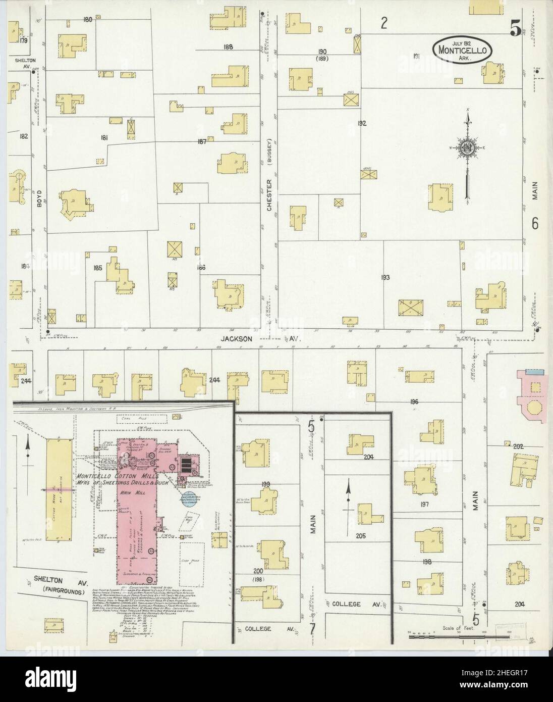 Monticello arkansas map hires stock photography and images Alamy