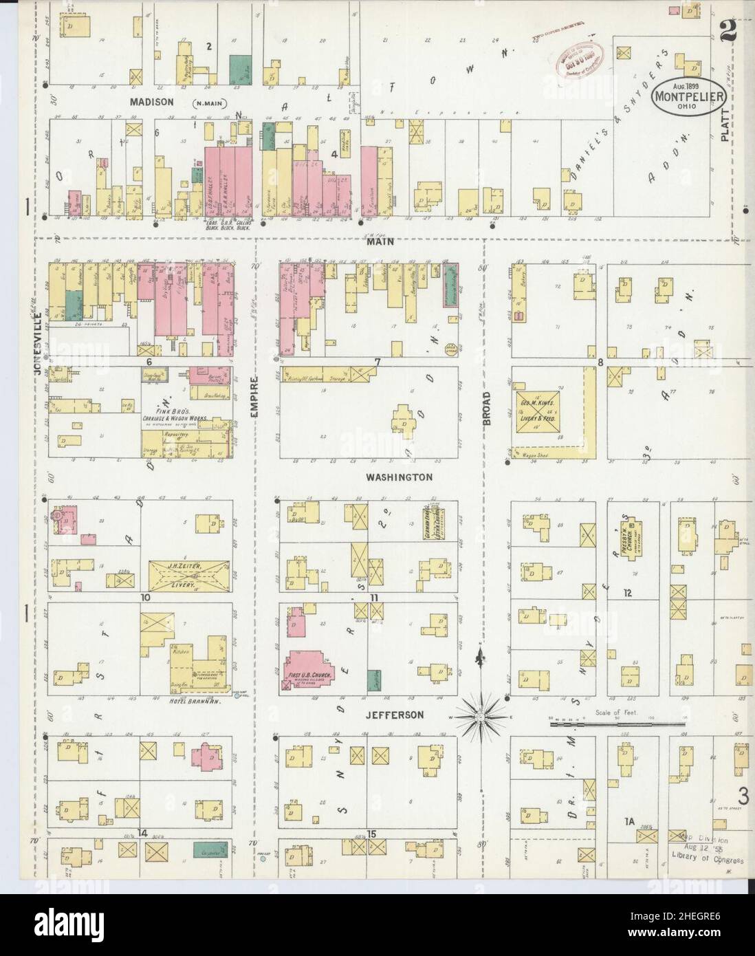 Montpelier ohio map hires stock photography and images Alamy