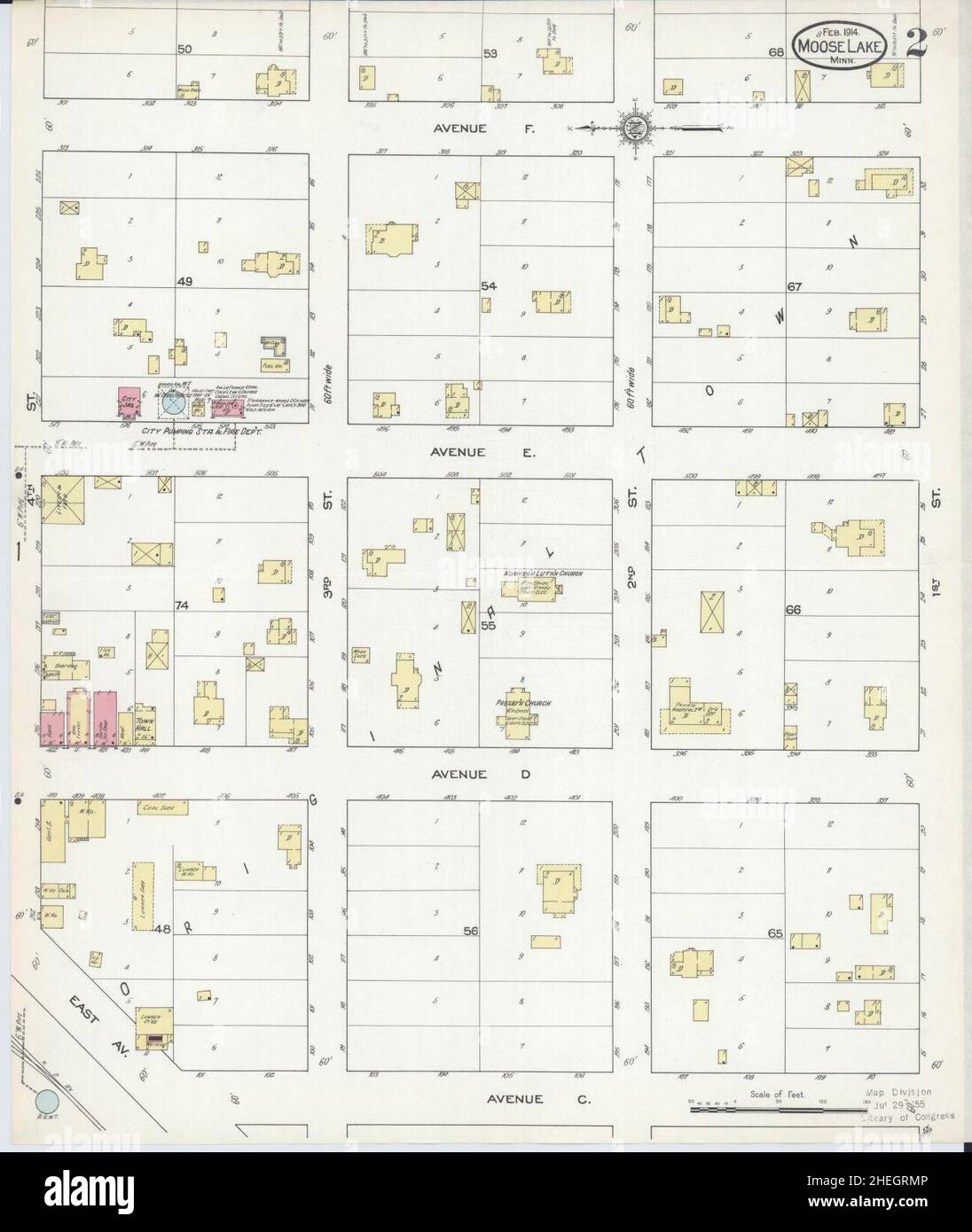 Sanborn Fire Insurance Map from Moose Lake
