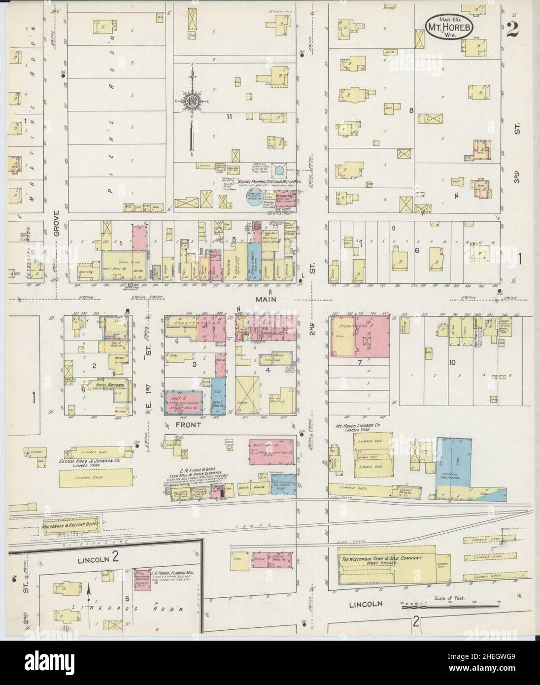 Map of mount horeb wisconsin hi-res stock photography and images - Alamy