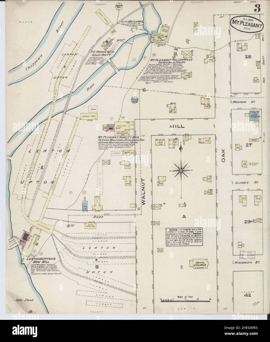 Mount pleasant michigan map hires stock photography and images Alamy
